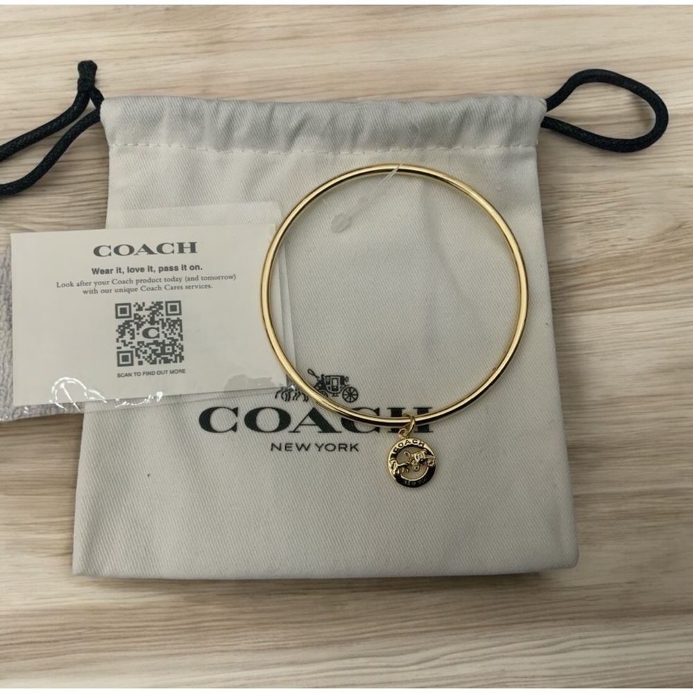 Coach Gold Bracelet with Charm